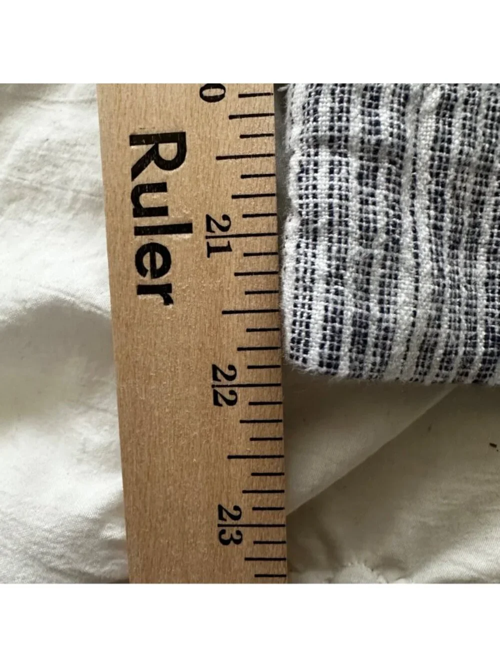 GAP Women's Blue Striped Linen-Blend Cropped Pants Small Beach Resort Vacation - Picture 10 of 10